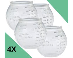 Maxora - Doseerbol 4 Stuks - Wasbol - Voor wasmachine - Wasbollen voor wasmiddel - Wasballen - Doseerbollen voor wasmiddel - Doseerdop - 150 ML