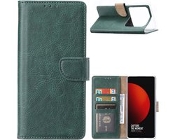 Portemonnee Book Case Hoesje Geschikt voor: Xiaomi Mi 12S Ultra - Groen