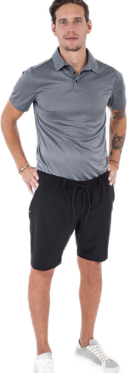 Func Factory mannen Poloshirt Mac grijs melange maat M van Func Factory — afbeelding 3