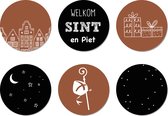 Onderzetters Sinterklaas – Onderzetters voor Glazen – Onderzetters Design – Onderzettersset – Drink Onderzetters