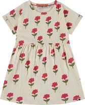 Stains and Stories girls dress short sleeve Meisjes Jurk - cantaloupe - Maat 92