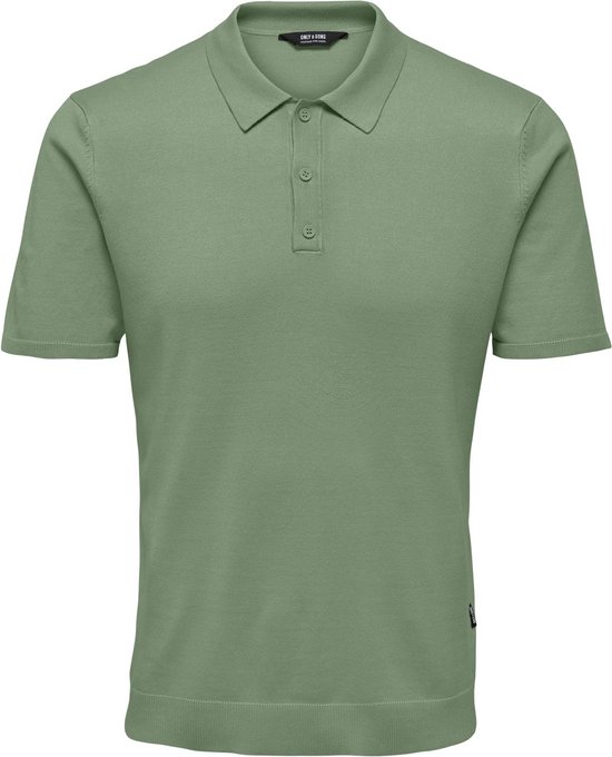ONLY & SONS ONSWYLER LIFE REG 14 SS POLO KNIT NOOS Heren Poloshirt - Maat S