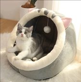 Huisdier Tent Grotbed Voor Katten Kleine Honden Zelfverwarmende Kat Tent Bed Hut Comfortabele Huisdier Slaapbed Opvouwbaar Afneembaar Wasbaar