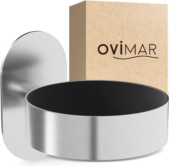 ovimar Godalen Haardrogerhouder | roestvrij staal | goud | met wandmontage zonder boren | met föhnbekleding | om te plakken | föhn houder in de
