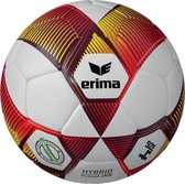 Erima Hybrid Futsal Voetbal - Rood / Geel | Maat: 4 (350 G)