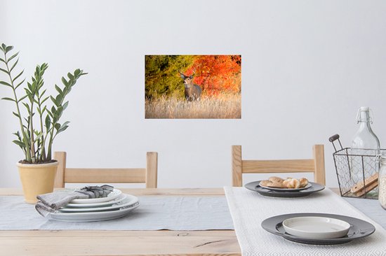 Stickers Stickers muraux - Cerf - Bois - Forêt - 30x20 cm - Film adhésif