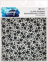 Simon Hurley rubber background stamp - Bitty botanicals