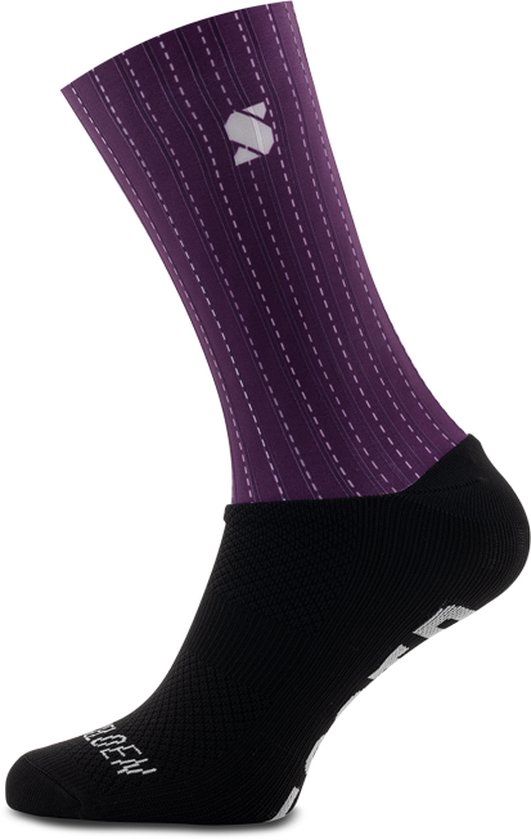 Sockeloen Sockeloen Aero Fietssokken - Gravel Purple Purple Polyamide (1 pair)