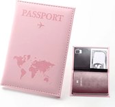 Paspoorthouder - Paspoort Hoesje - Cover - Roze