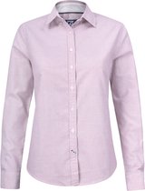 Cutter & Buck Belfair Oxford Shirt Dames 352401 - Burgundy/Wit gestreept - S