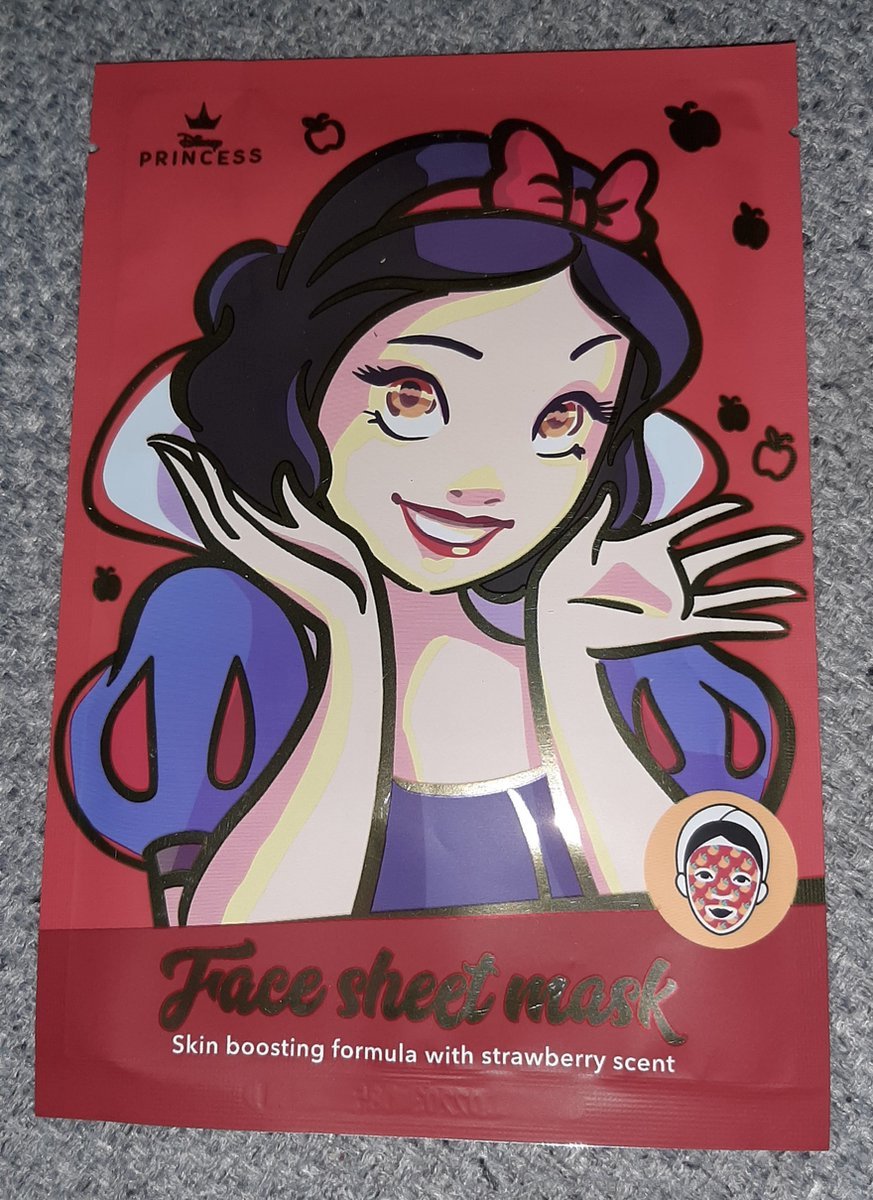 Goedkoopste Disney princess Face sheet mask snowwhite - skin boosting formula strawberry - gezichtsmasker sneeuwwitje - aardbei - tissue masker