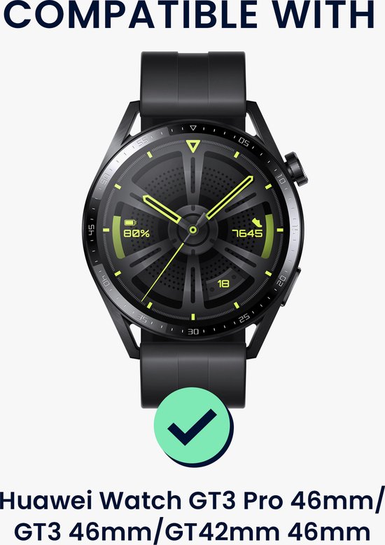 Coque De Protection Huawei Watch GT3 Pro 46mm - Lot De 2 étuis En Silicone Transparent-argenté