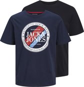 JACK&JONES PLUS JJLOYD & LOOF TEE SS CREW NECK 2PK PLS Heren T-shirt - Maat EU3XL US1XL