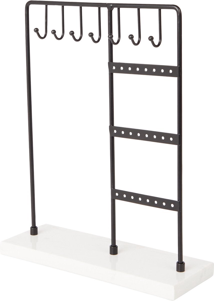 Vonkovic - sieradenrekje - Wit - Marmeren Plateau - Organizer - Jewelry - kettingen - oorbellenrekje - oorbellen - sieradenhouder