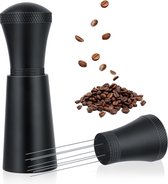 Gereedschap Koffieverdeler Aluminium Wdt Tool Espresso met standaard voor Espresso Barista Gereedschap met 7 fijne naalden