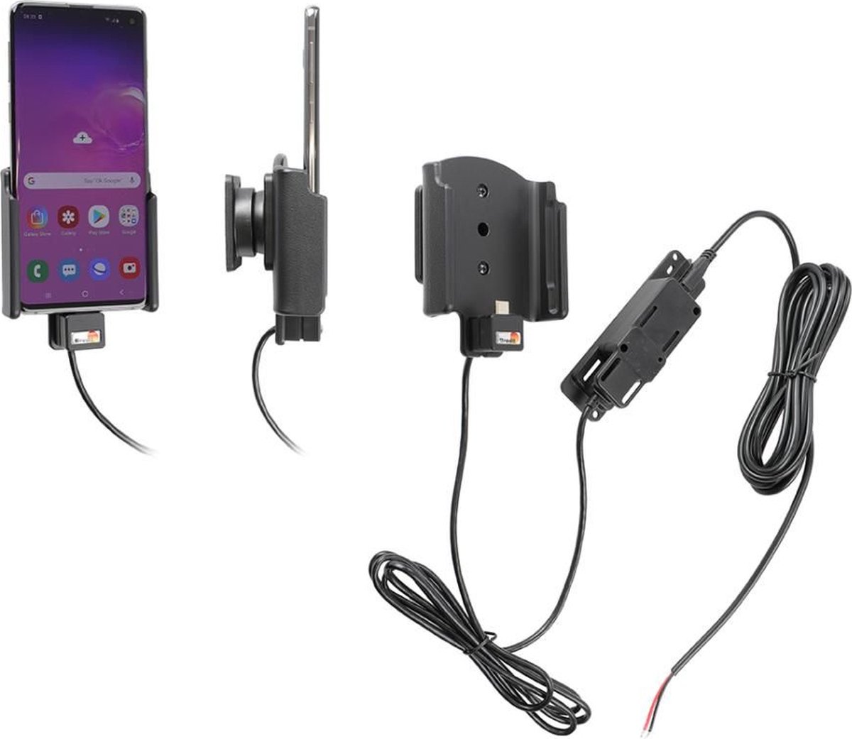 Brodit houder - Samsung Galaxy S10 Actieve houder met vaste voeding