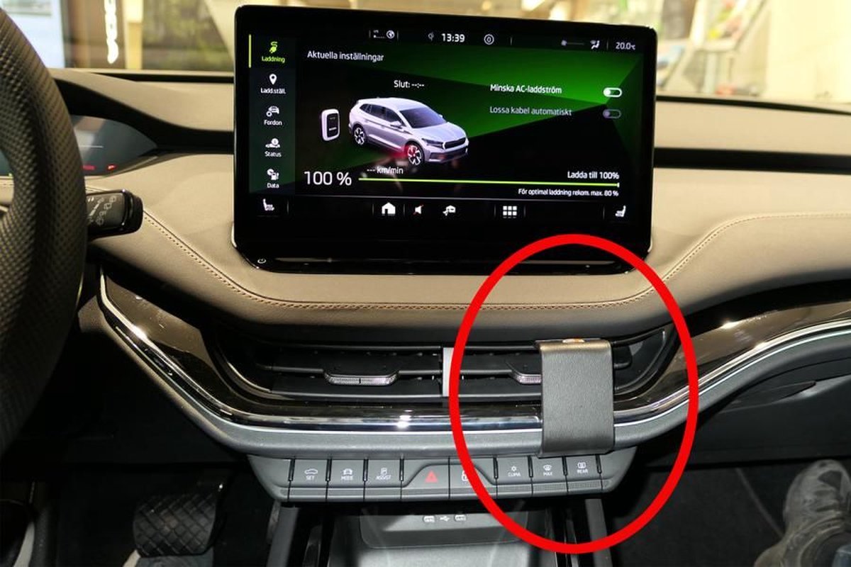 Brodit ProClip houder geschikt voor Skoda Enyaq 2021 - Center mount