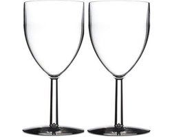 Rosti Mepal Wijnglazen - 10x - kunststof - 300 ml - 8 x 16 cm - outdoor/camping
