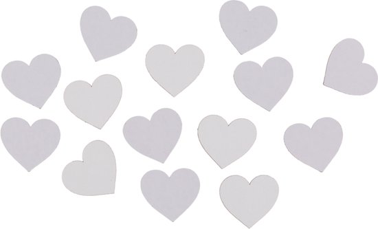 Glazen Weckpot 'Reasons why I love you' - Met 50 mini hartjes - Ca. 12 x 7,5 cm - Valentijns cadeau - Liefdes geschenk