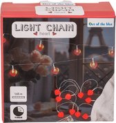 Hartjes slinger - Met 10 LED hartjes - 165 cm - LED verlichting - Valentijn versiering