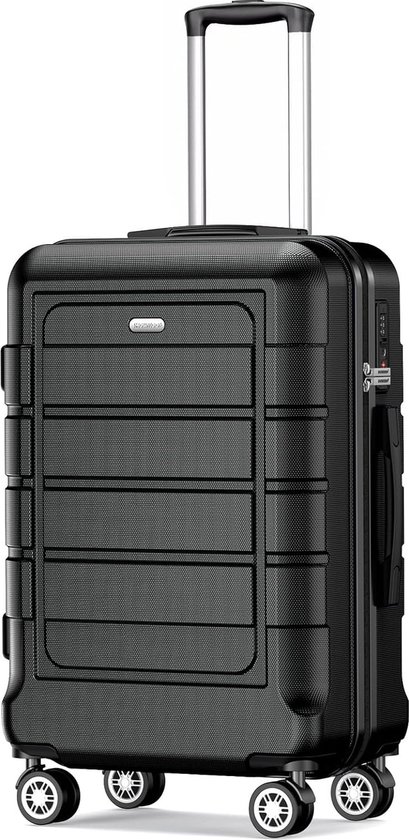 5 Cities 55 x 35 x 20 cm Kofferset Handbagage - Zwart kopen? | | Rolkoffers