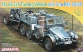 1:72 Dragon 7419 Krupp Protze Kfz.69 6x4 Towing Vehicle + 3.7cm PaK 35/36 Plastic Modelbouwpakket