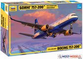 1:144 Zvezda 7032 Civil airliner Boeing 757-200 Plane Plastic Modelbouwpakket