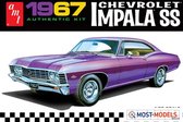 1:25 AMT 0981 1967 Chevrolet Impala SS Car Plastic Modelbouwpakket