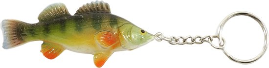 Gekleurde Vis Sleutelhanger Snoekbaars Fish Keyring Viscadeau Cadeau Vissen Sleutelhangers Key Ring