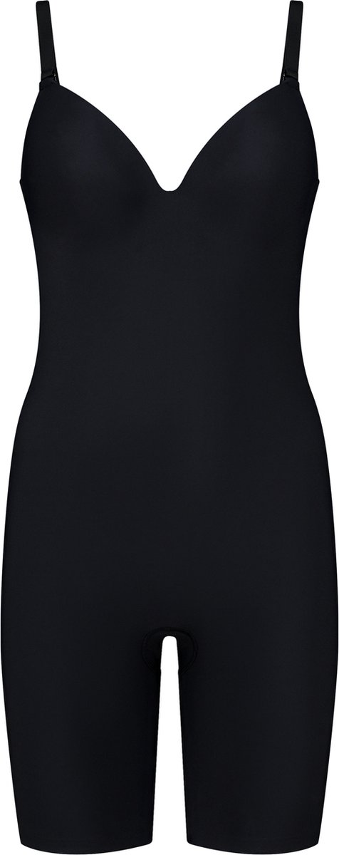 Bye Bra bodysuit met lage rug, kort, zwart, XXL