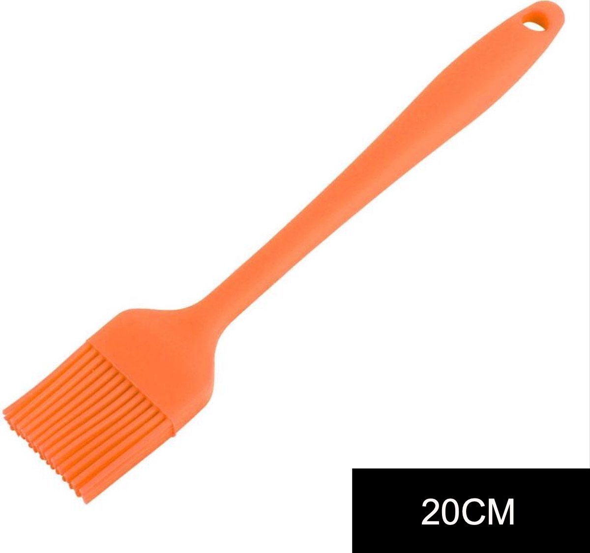 New Age Devi - Siliconen Bakkwast - 20CM - Oranje - Keukenkwast - Keukenaccessoire - Keukengerei - Bakken - Insmeren - Invetten