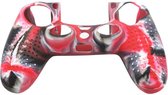 Grip Silicone Hoes / Skin voor Playstation 4 PS4 Controller Rood Zwart Wit