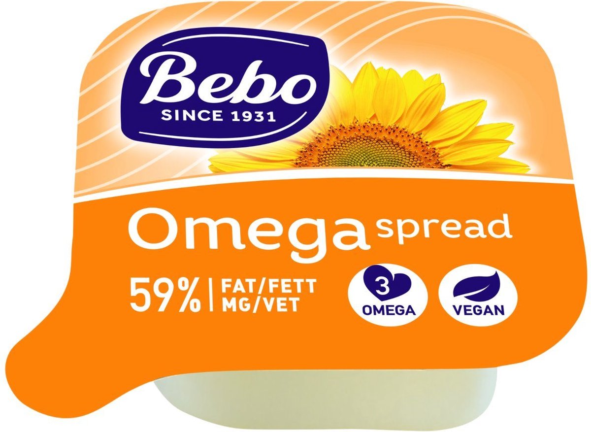 Bebo Margarine spread 59% vet 400 stuks x 10 gram | bol