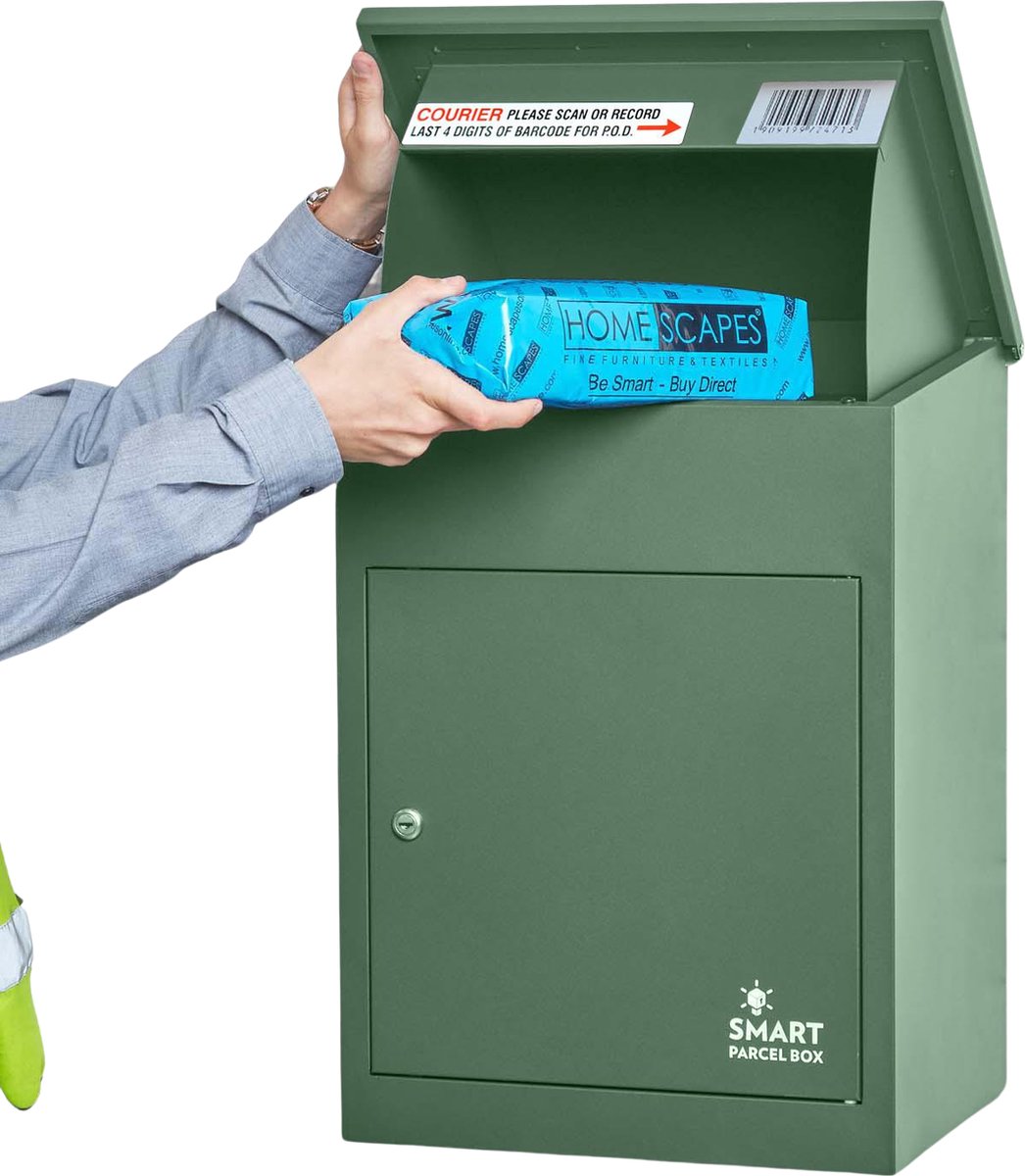 Smart Parcel Box - Pakketbrievenbus - groen - middelgroot - B 44 x D 35 x H 58 cm