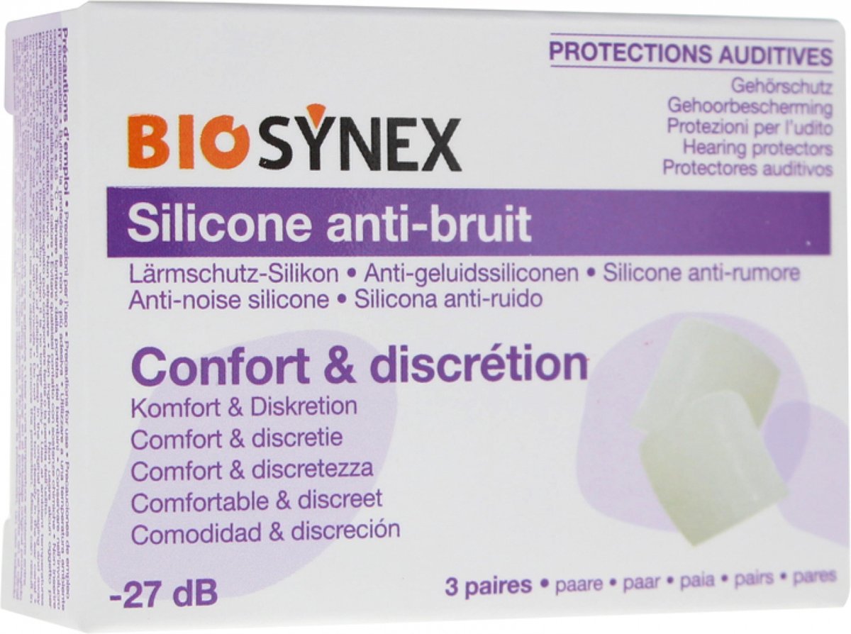 Goedkoopste Biosynex Transparante Silicone Gehoorbescherming 3 Paar