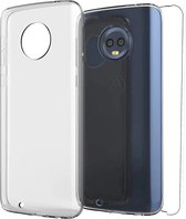 DrPhone TPU Hoesje - Transparant Ultra Dun Premium Soft-Gel Case - Geschikt voor Motorola G6