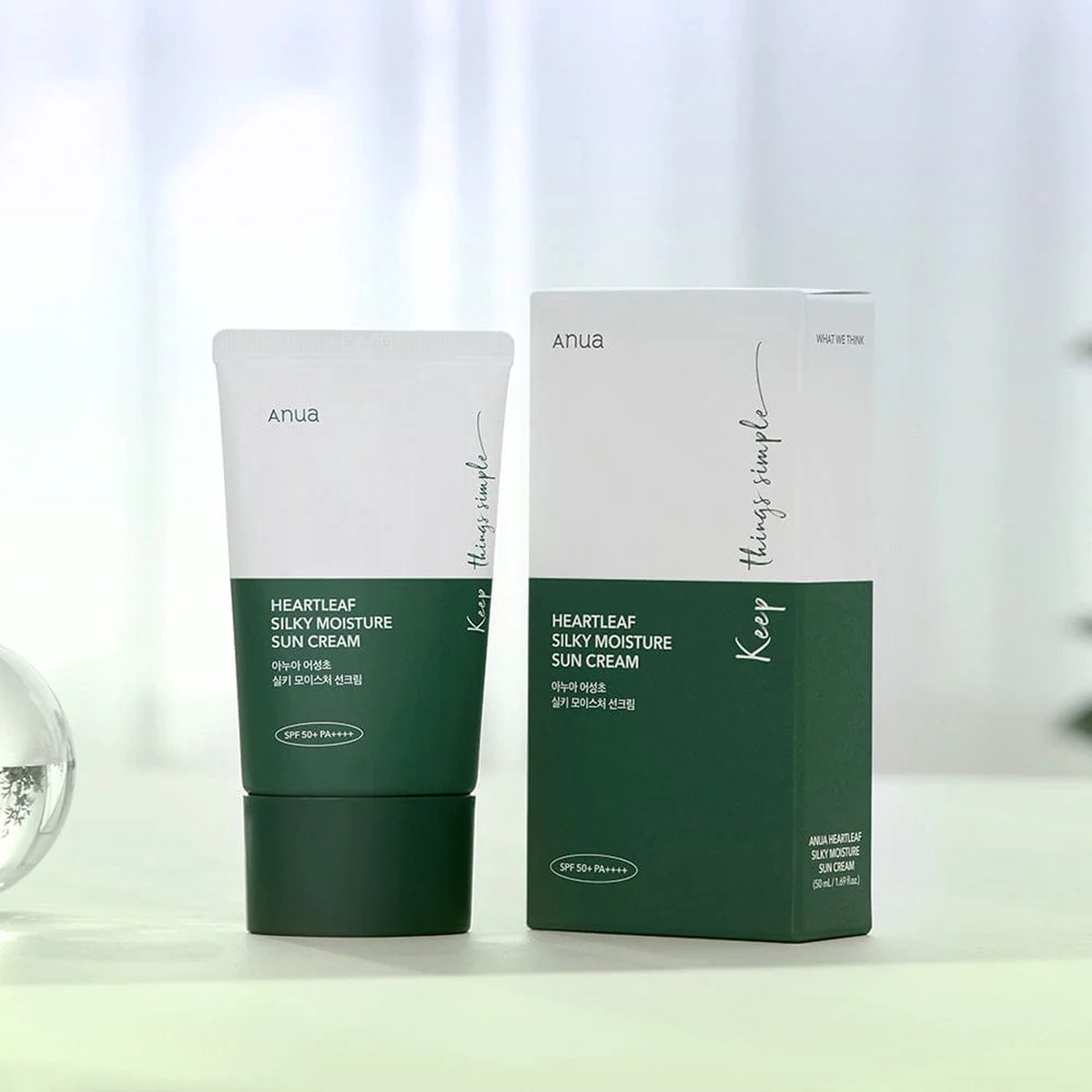Goedkoopste ANUA HEARTLEAF SILKY MOISTURE SUNSCREEN 50ml