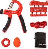 Verstelbare Fitness Handtrainer Set - 5 Delig - Griptrainer voor Hand, Onderarm, Pols & Vingers - Handknijper/Armtrainer 10 tot 40kg