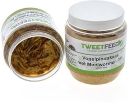 Tweetfeed Vogelpindakaas Meelwormen 350 gram PP 12 stuks