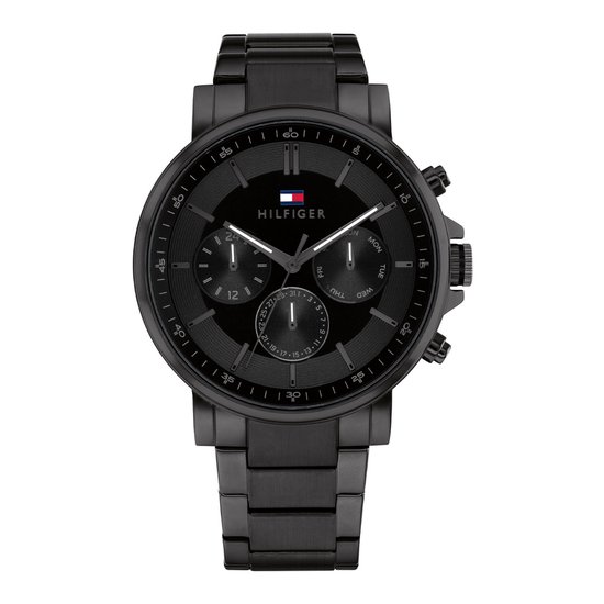 Tommy hilfiger horloge zwart heren new arrivals