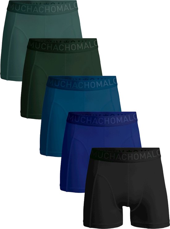 Muchachomalo boxershorts - heren boxers normale (5-pack) - 5-pack Light Cotton Solid - Maat: