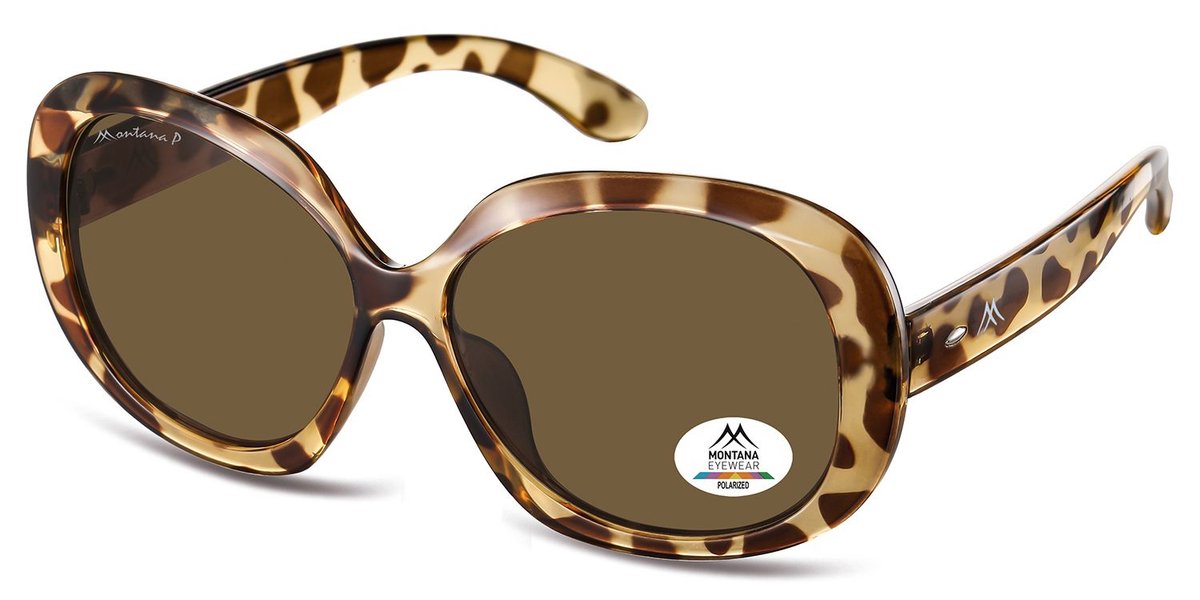 Zonnebril montana bruin polar glas glans demi