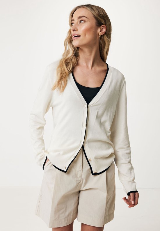 Mexx Basic Vest With Contrast Dames - Off White
