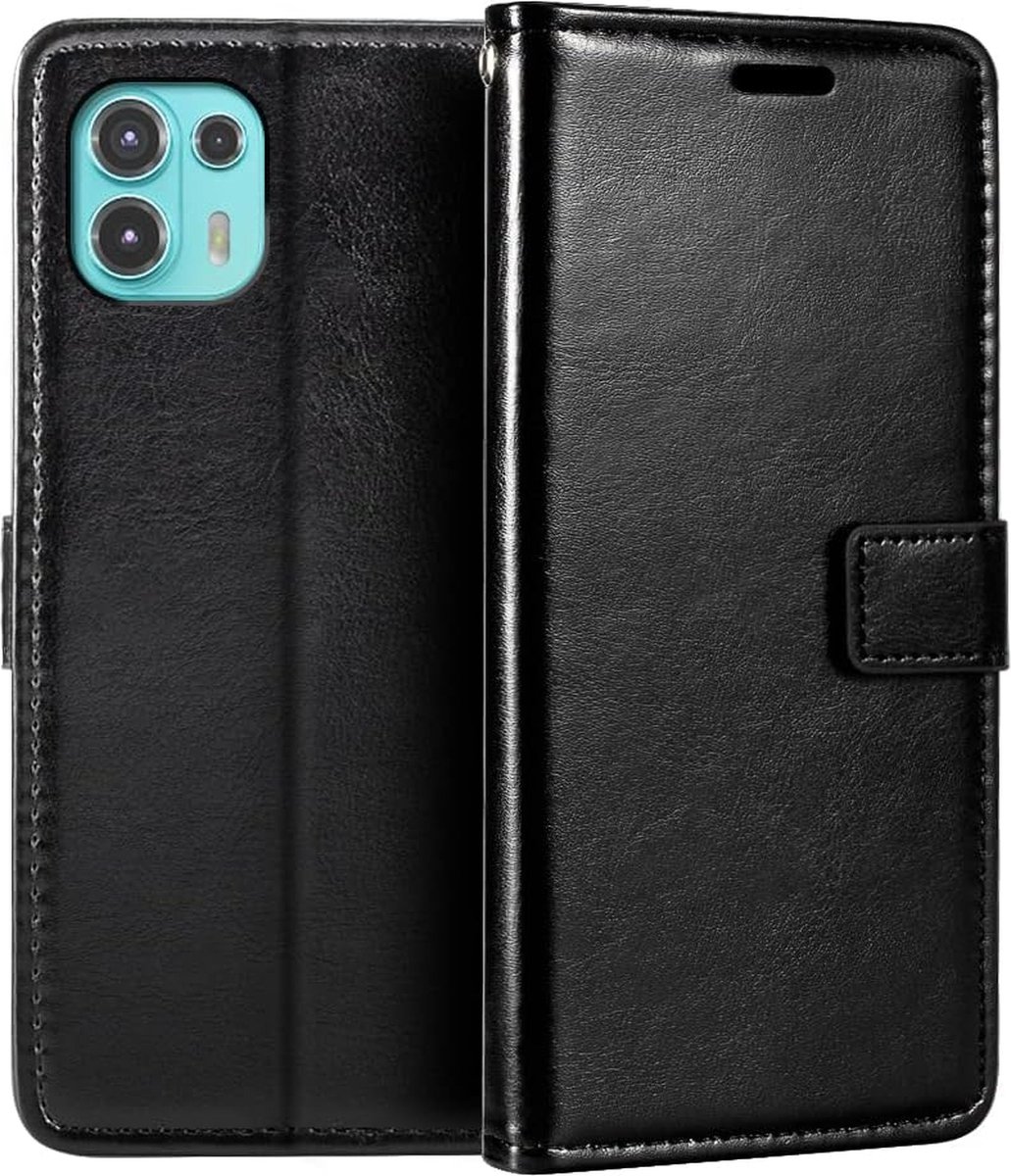 Portemonnee Book Case Hoesje Geschikt voor: Motorola Edge 20 Lite zwart