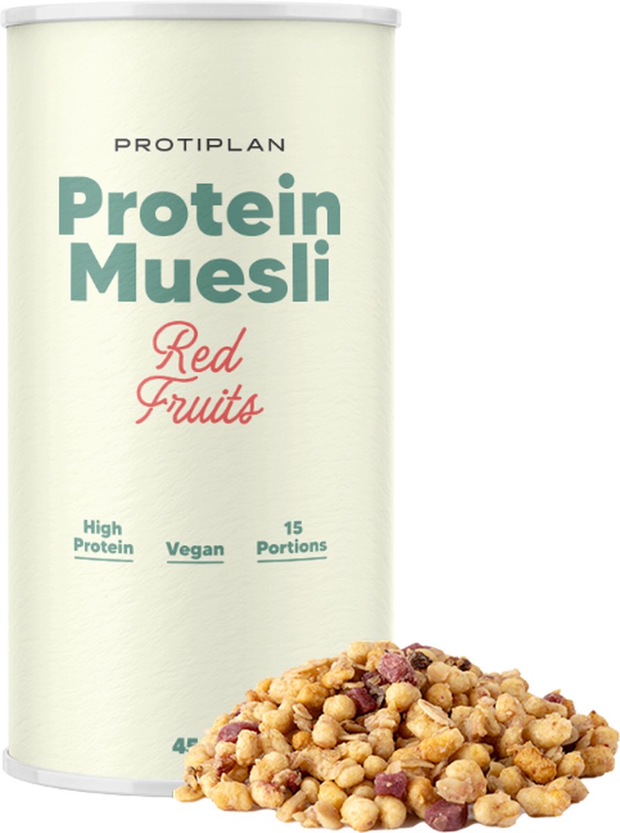 Goedkoopste Protiplan | Protein Muesli Rode Bessen | 450 gram (15 porties