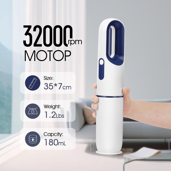 Cordless Vacuum for De-Walt 20V Battery, 5 in 1 Handheld Electric Vacuum Cleaner with 500W Powerful Motor, 46 CFM Portable Hand Vacuum with Filtration HEPA for Floor, Carpet, Car (Not include Battery
