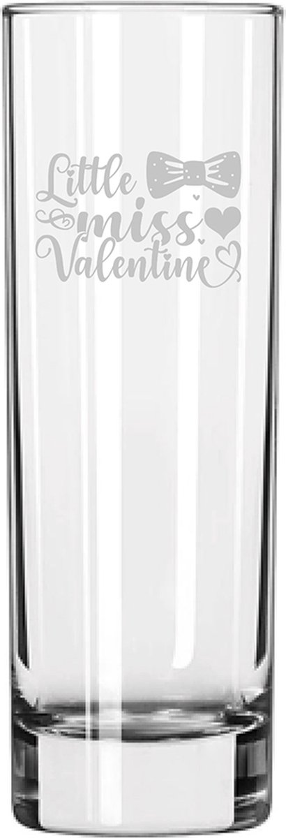 Gegraveerde longdrinkglas 22cl Little miss valentine