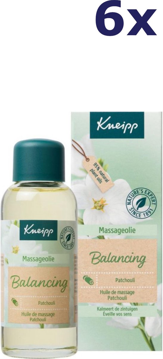 6x Kneipp Massageolie Balancing 100 ml