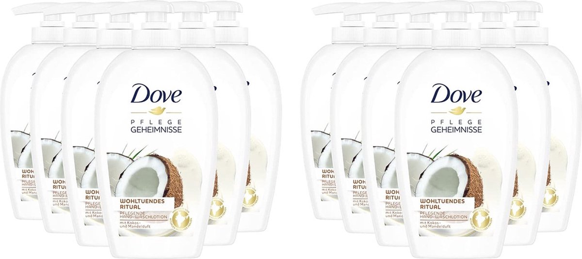 Dove Handzeep Pompje - Restoring Ritual Coconut - Voordeelverpakking 12 x 250 ml