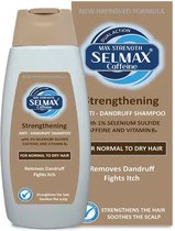 SELMAX ANTI-ROOS SHAMPOO met Selenium Sulfide – Versterkend met Vitamine B3 en Cafeïne Versterking DUAL ACTION tegen ROOS en HAARUITVAL voor Normaal en Droog haar voor MAN en VROUW 200ml